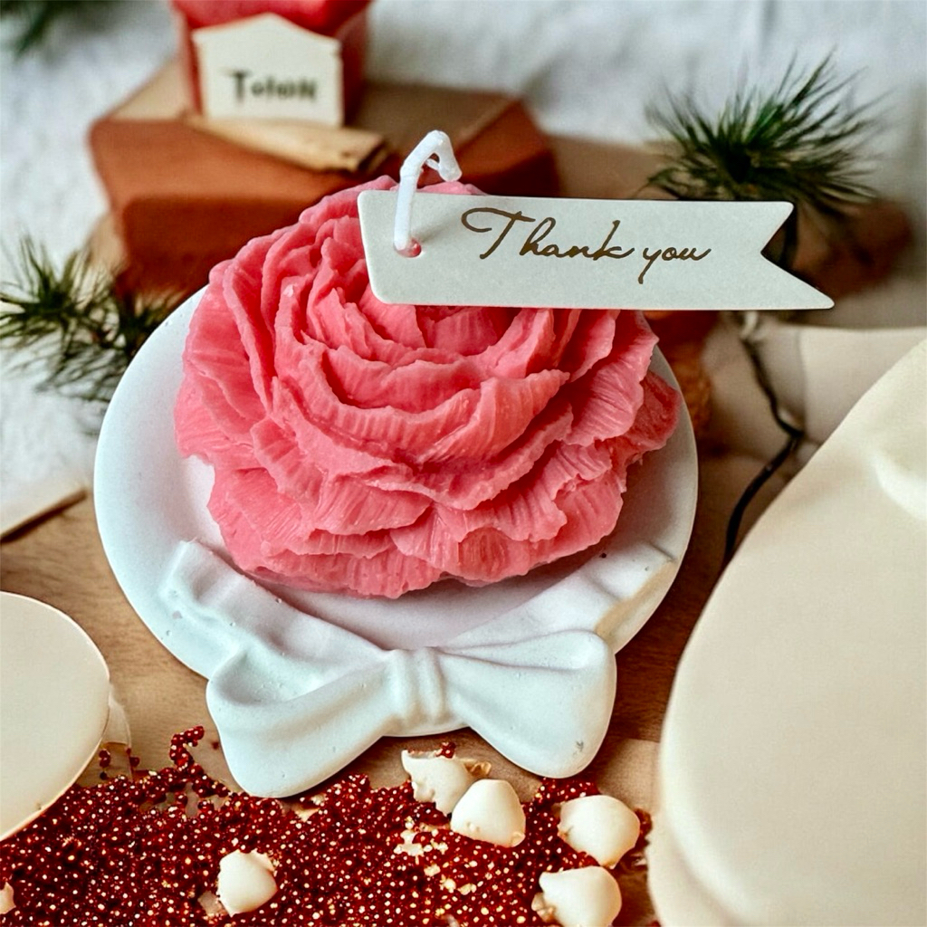 Lilin aromaterapi bentuk bunga