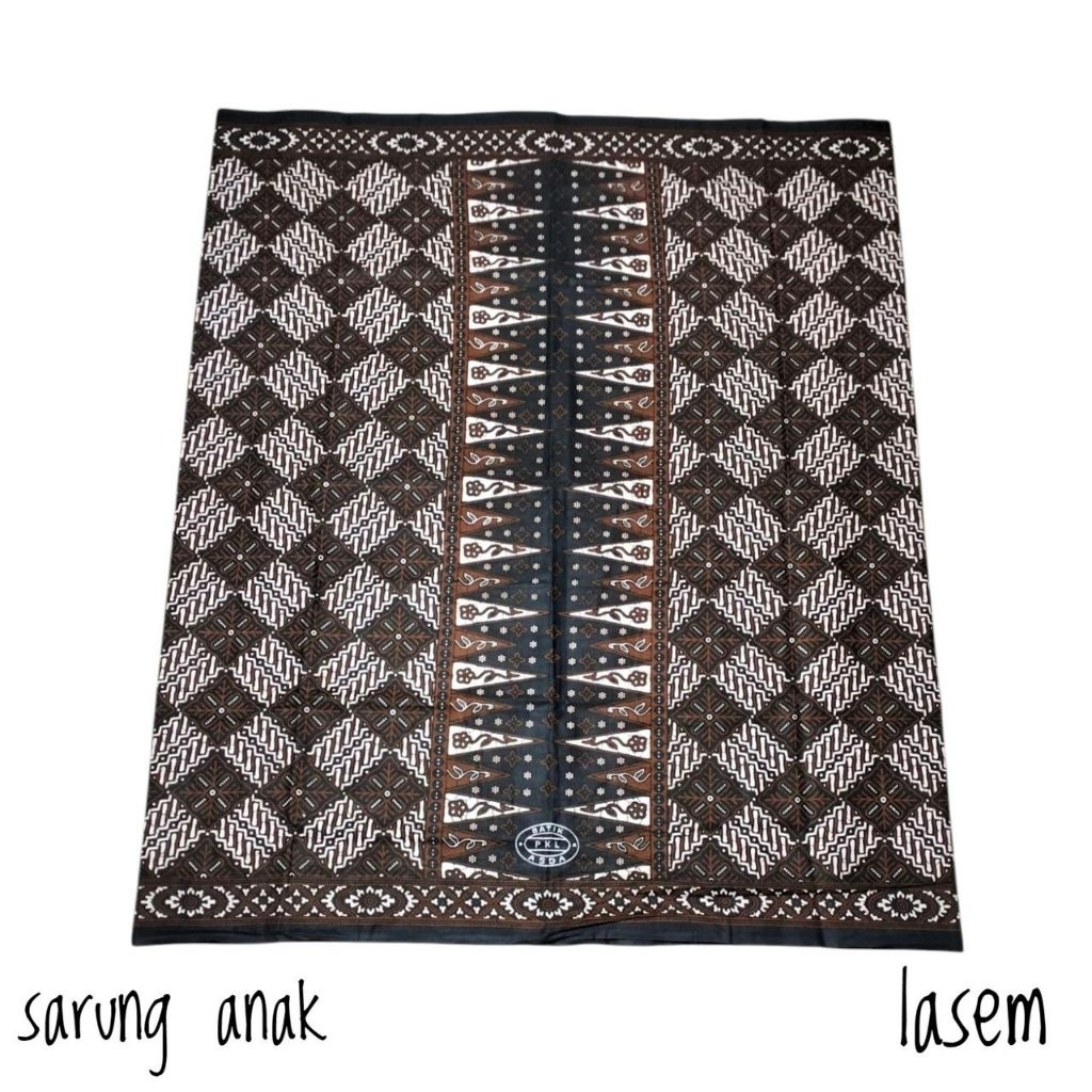 sarung batik anak coklatan hus iqdam motif acak / sarung batik / sarung anak / sarung junior / sarun