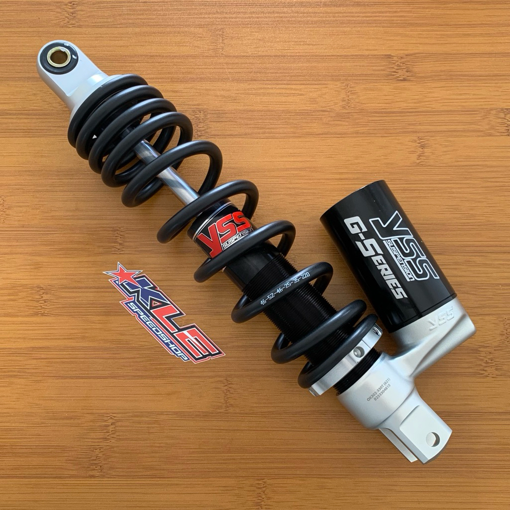 SHOCK BREAKER YSS G-SERIES TABUNG BAWAH BLACK-SILVER 330mm VARIO