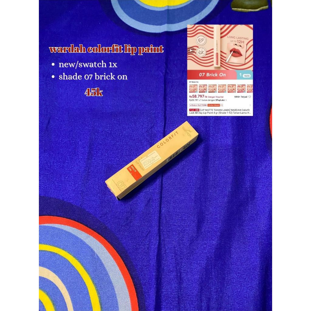 wardah colorfit lip paint