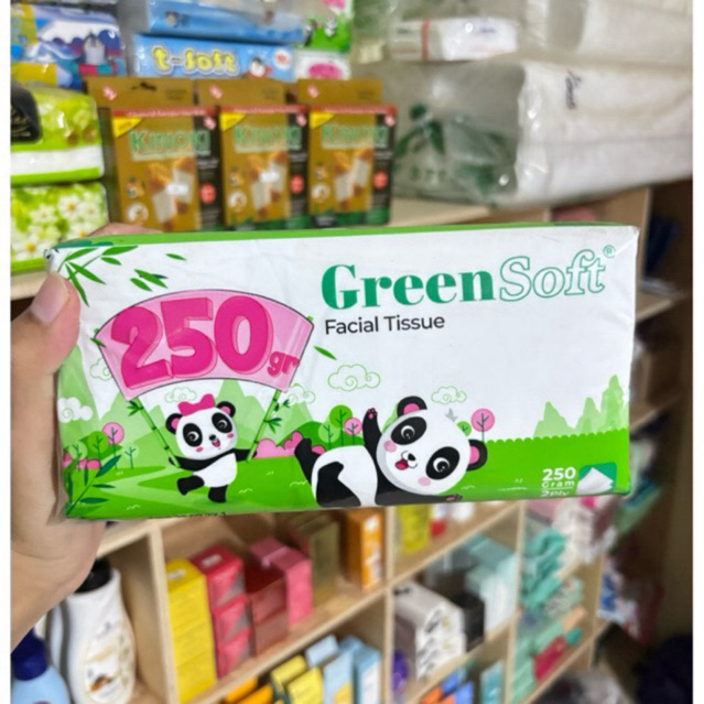 Tissue Green Soft 250gr - T-Soft Facial Tissue 180gr - 200gr