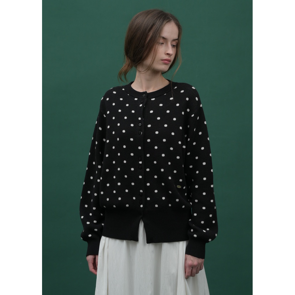 NUETA : Polka Knit Cardigan