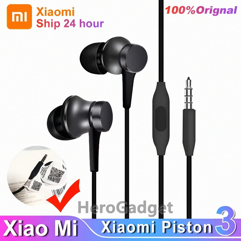 Xiaomi Piston Headset Original Earphone Full Bass Stereo
