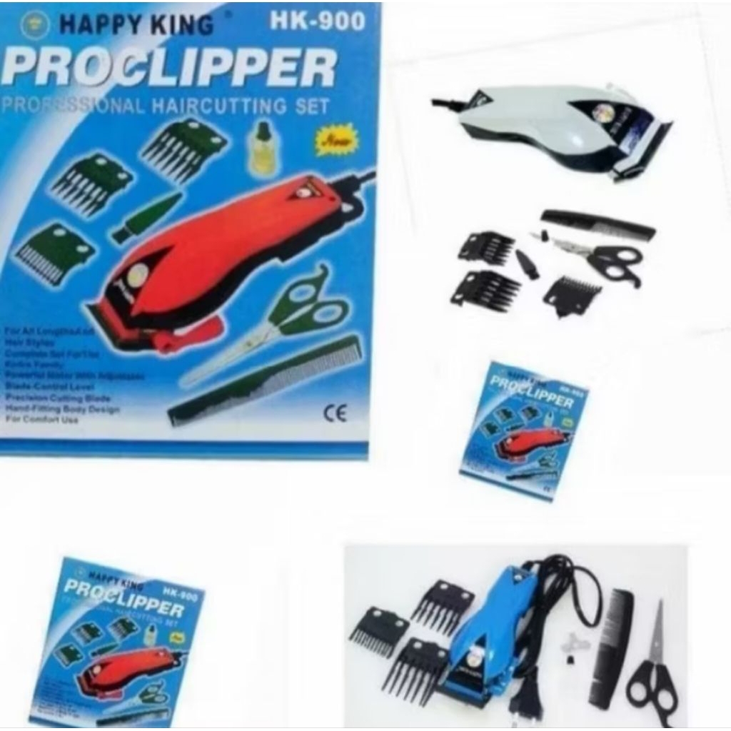 Mesin Alat cukur rambut listrik terbaik happy king HK-900 - potong pangkas clipper