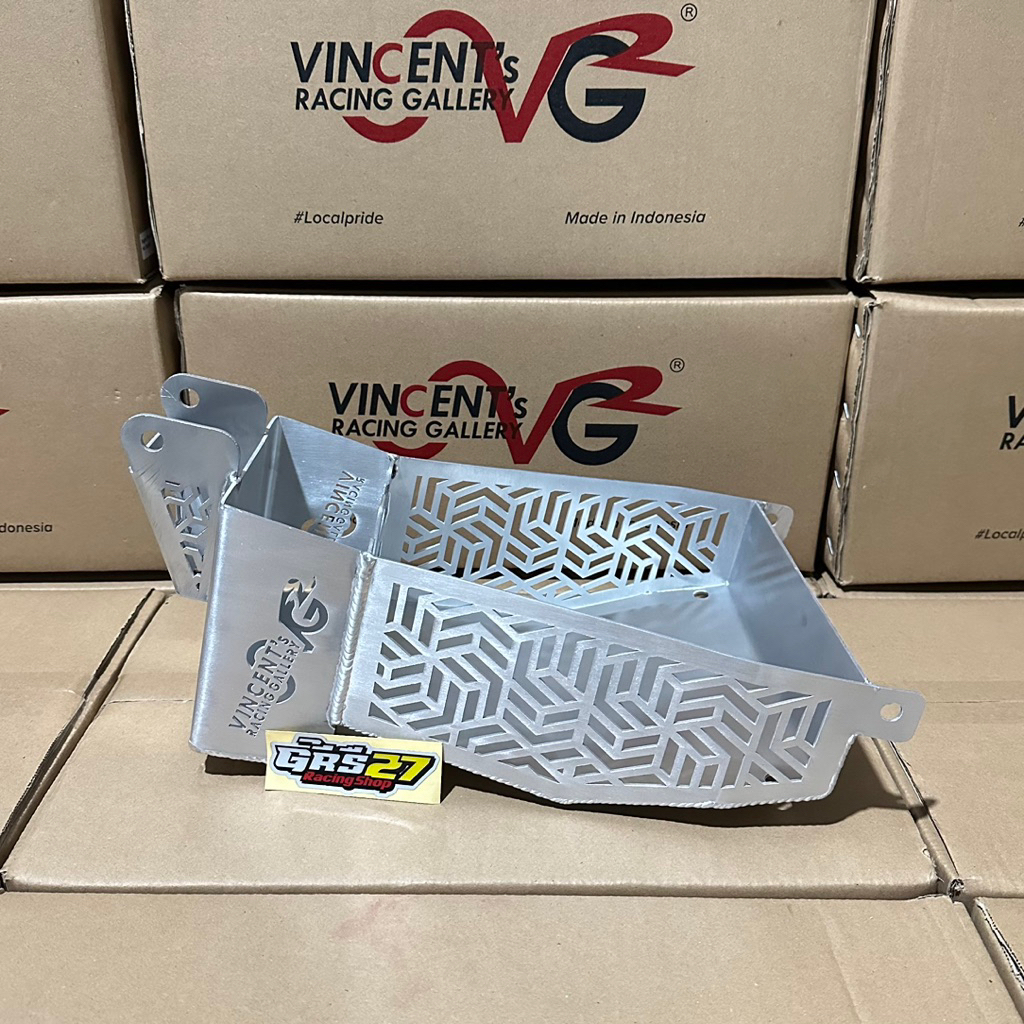 BAGASI BOX AKI ALMU ALUMUNIUM VRG YAMAHA MIO SPORTY SMILE ORI ORIGINAL VRG RACING