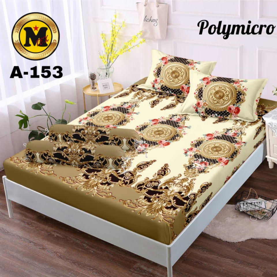 SPREI SATU SET UK 180X200 160X200 100X200 SPREI MOTIF BUNGA SULTAN