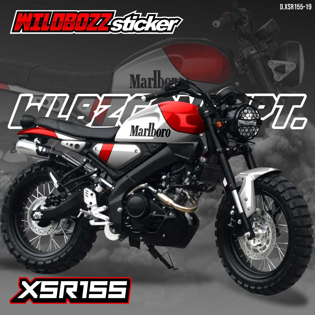 decal motor xsr 155 full body simple style (d.xsr155-19) -wildbozz-