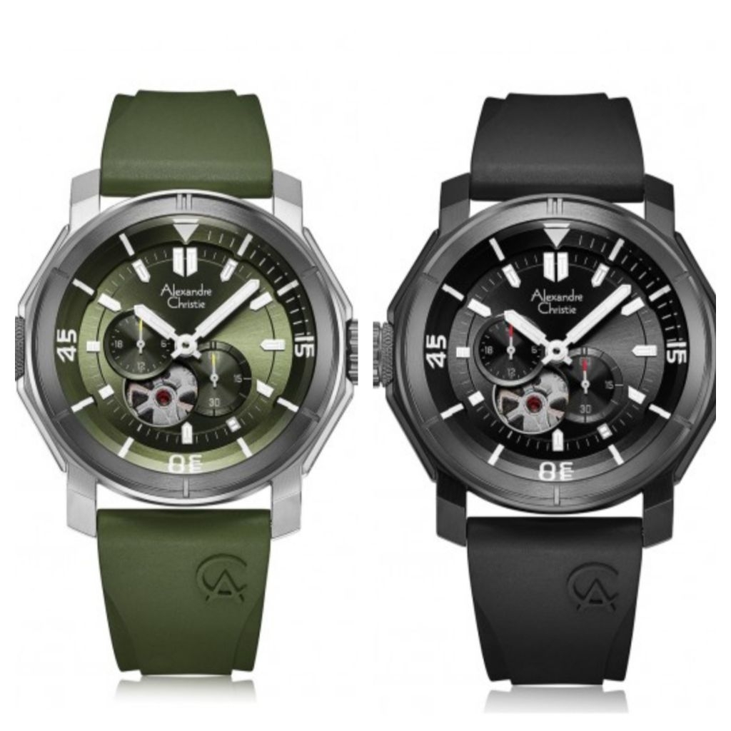 Alexandre Christie pria AC 6565 MA / AC6565 otomatis Original bergaransi resmi