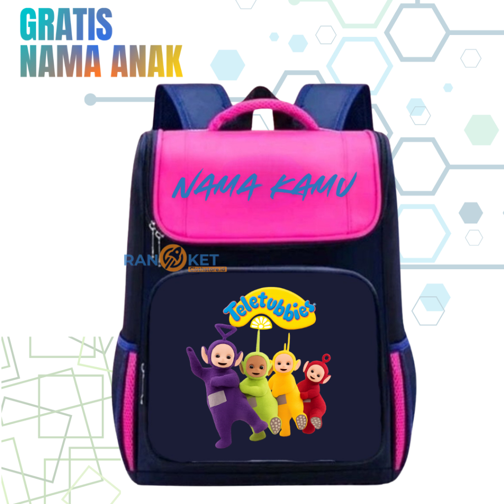 Tas Ransel Anak TK/SD Teletubbies I Tas Sekolah Anak SD/TK Teletubbies Free Nama Terbaru