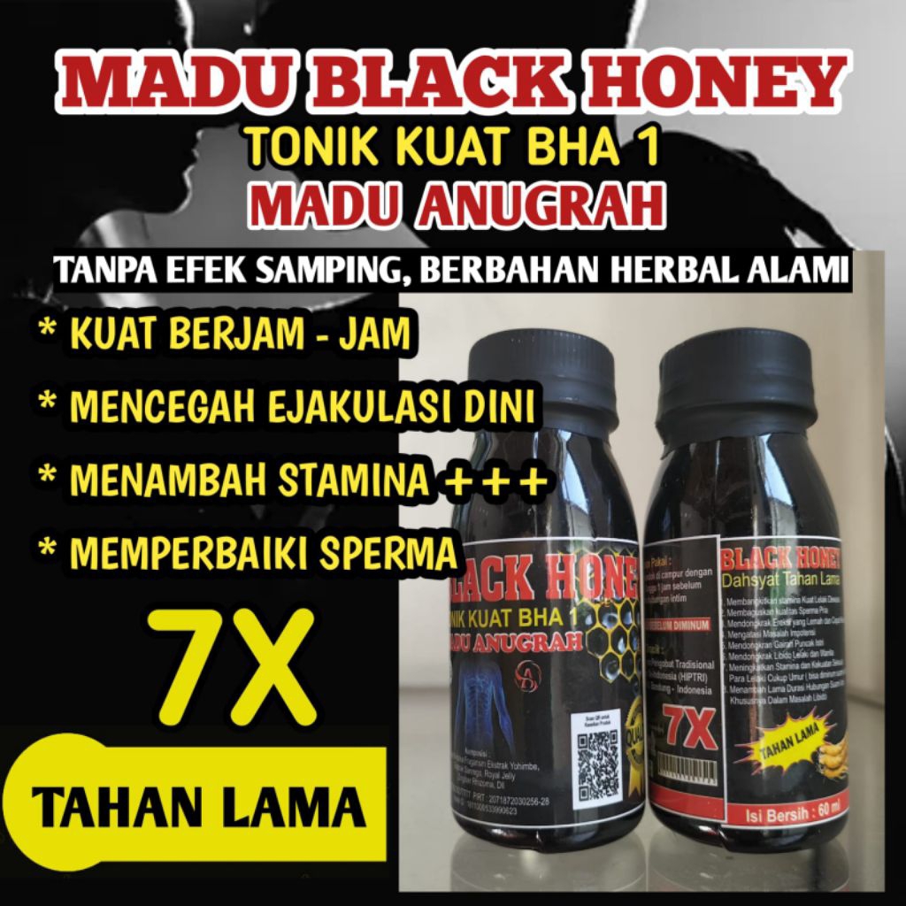 Madu Herbal Black Honey Anugrah BHA 1 Madu Pria Wanita Dewasa Mengatasi Ejakulasi Dini Lemah Syahwat
