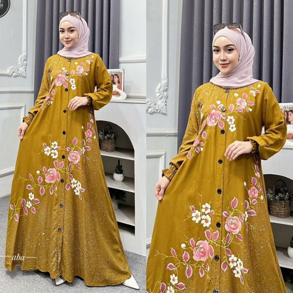 Gamis Lukis FYP twill Orii