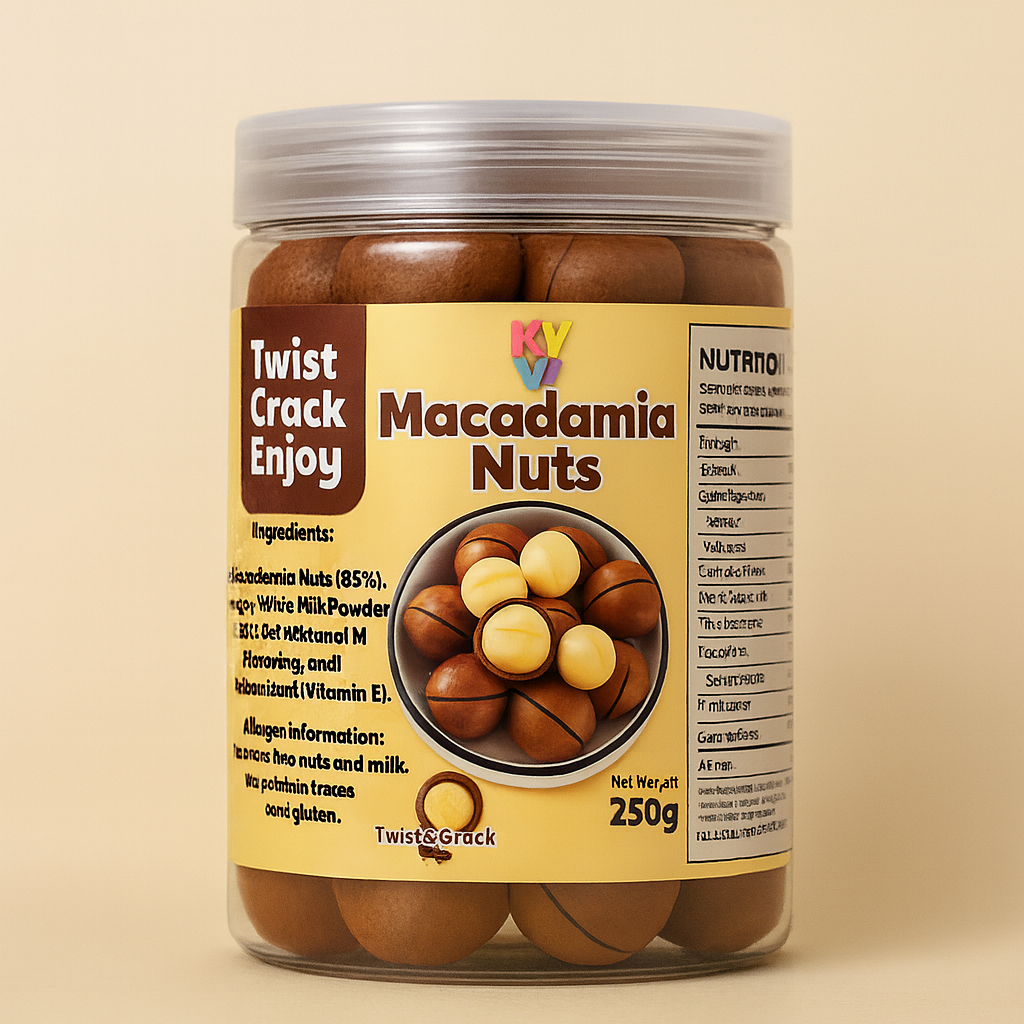 Kacang Macadamia Roasted 250gr / Macadamia Nuts / Kacang Macadamia