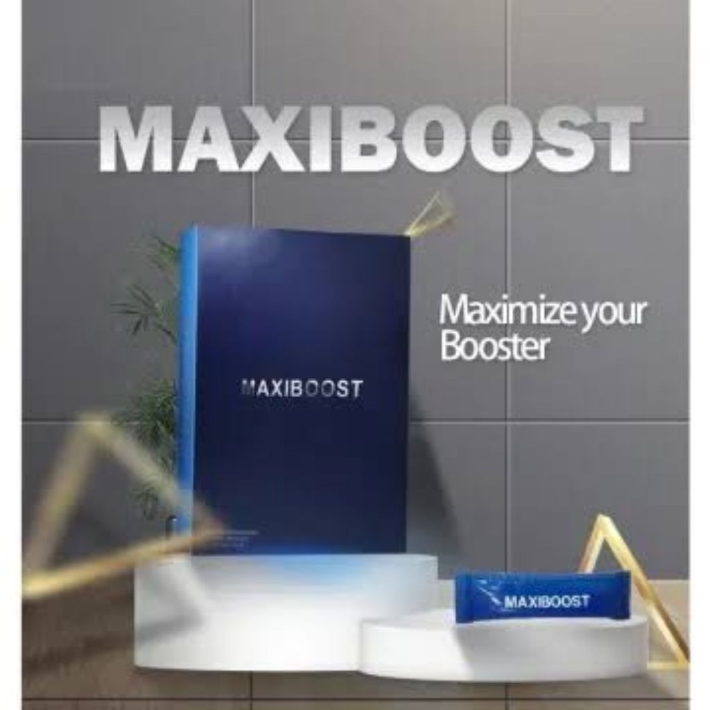 MAXIBOOST MAXI BOOST 100% ORIGINAL SUPLEMEN KESEHATAN PRIA 1 BOX ISI 10 SACHET HERBAL BPOM