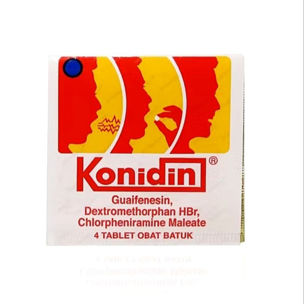 Konidin Meredakan Batuk 1 Strip isi 4 Tablet