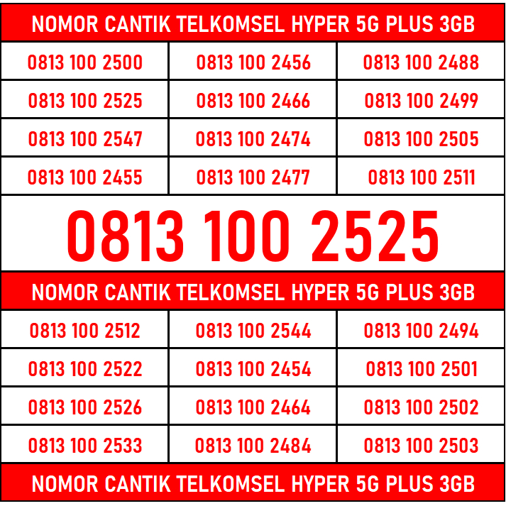 K5 Kartu Perdana Telkomsel Simpati 11 Digit Nomor Cantik Jaringan 4G 5G