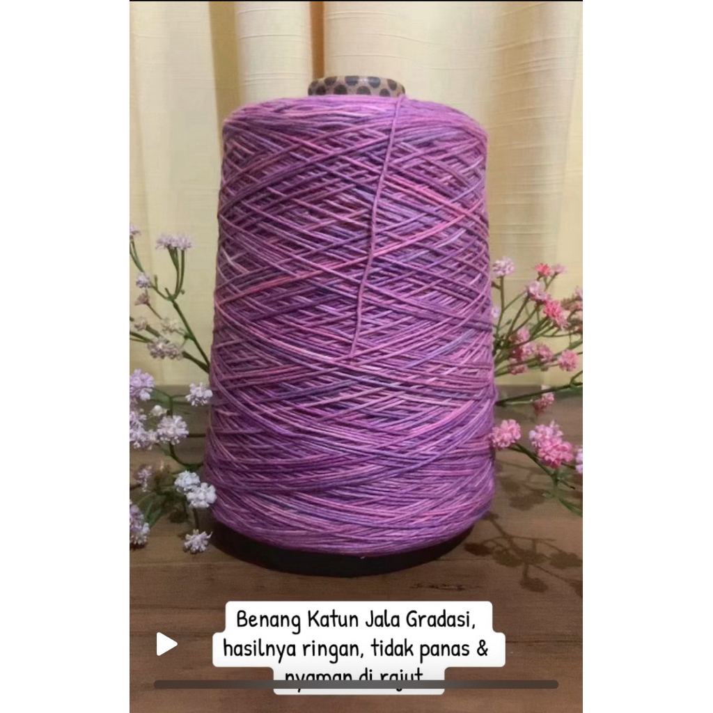 Benang Rajut/Benang Rajut Katun/Benang Katun jala, 500gr