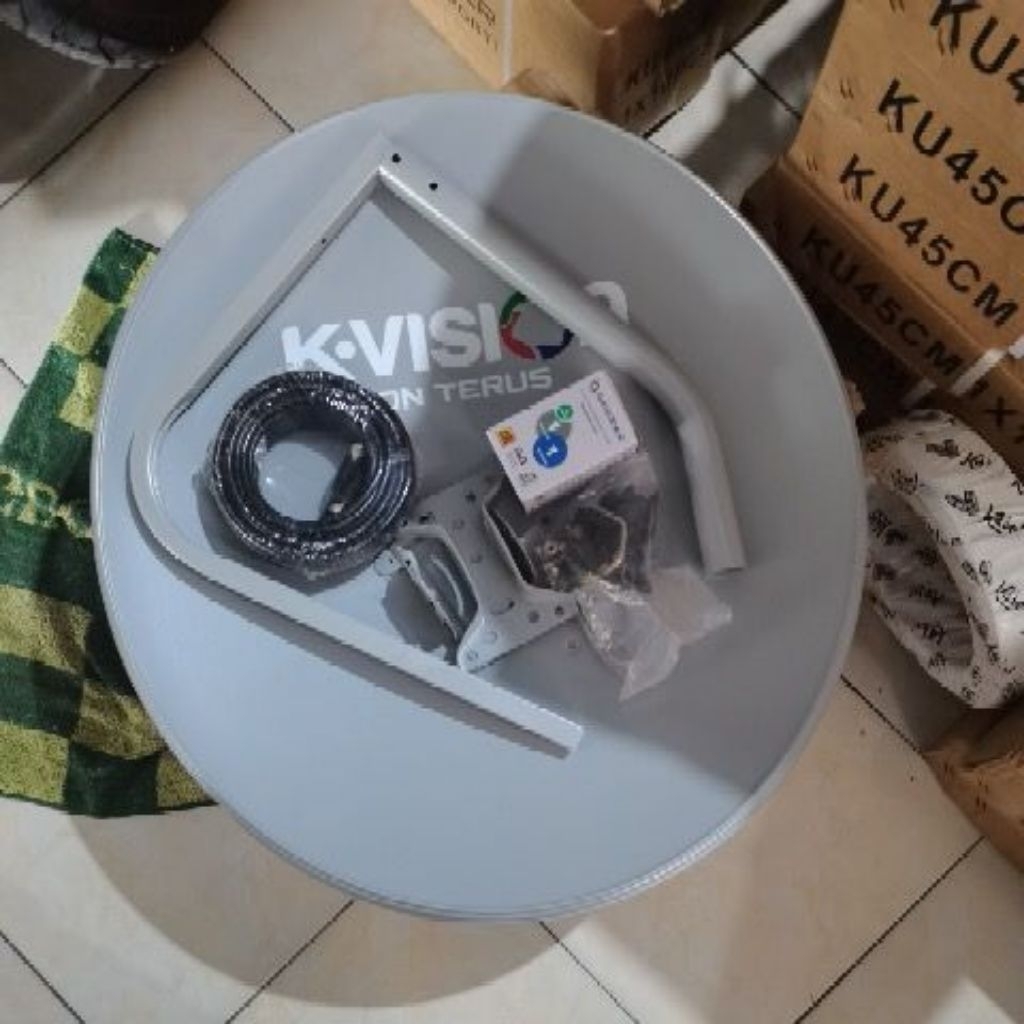 K-Vision KU Band 60 Cm Dish Parabola / Antena Parabola Mini / Disc Parabola Solid K-vision