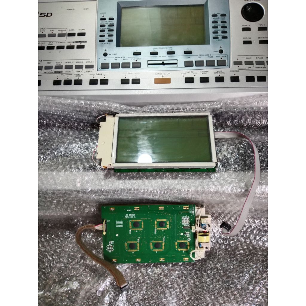 Layar LCD Keyboard KORG PA 50 Disket/flasdisk Kondisi 100% Normal Dan Masih Cantik Sudah Lengkap Den