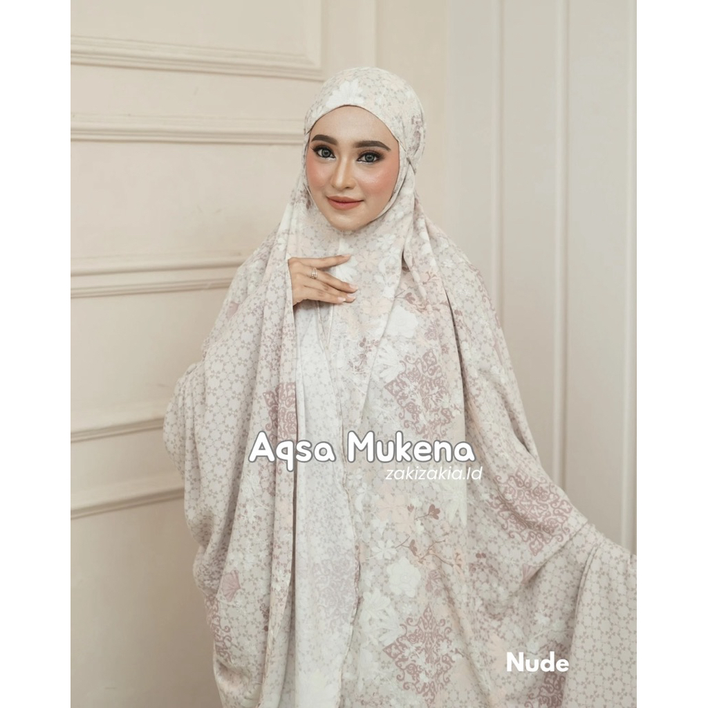 Zakizakia.Id - Aqsa Mukena | Bahan Adem | Mukena Jumbo | Motif Cantik