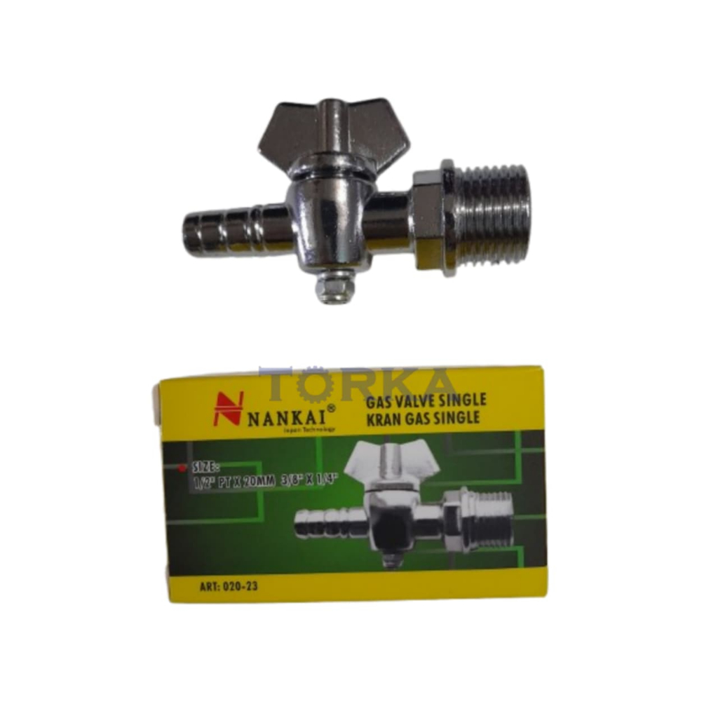 Kran Gas Single 1/2 Inch NANKAI 020 23