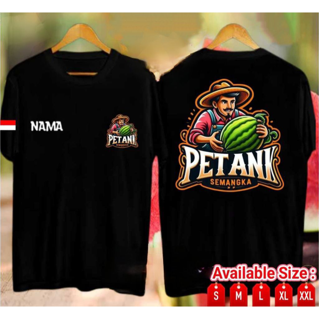KAOS TSHIRT PETANI SEMANGKA SABLON DTF