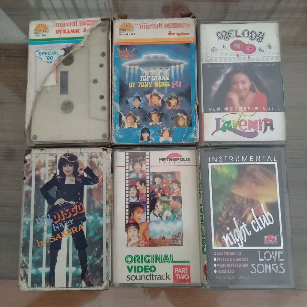 Kaset Tape Lawas / Kumpulan Lagu Asia / Koleksi Lagu Lawas