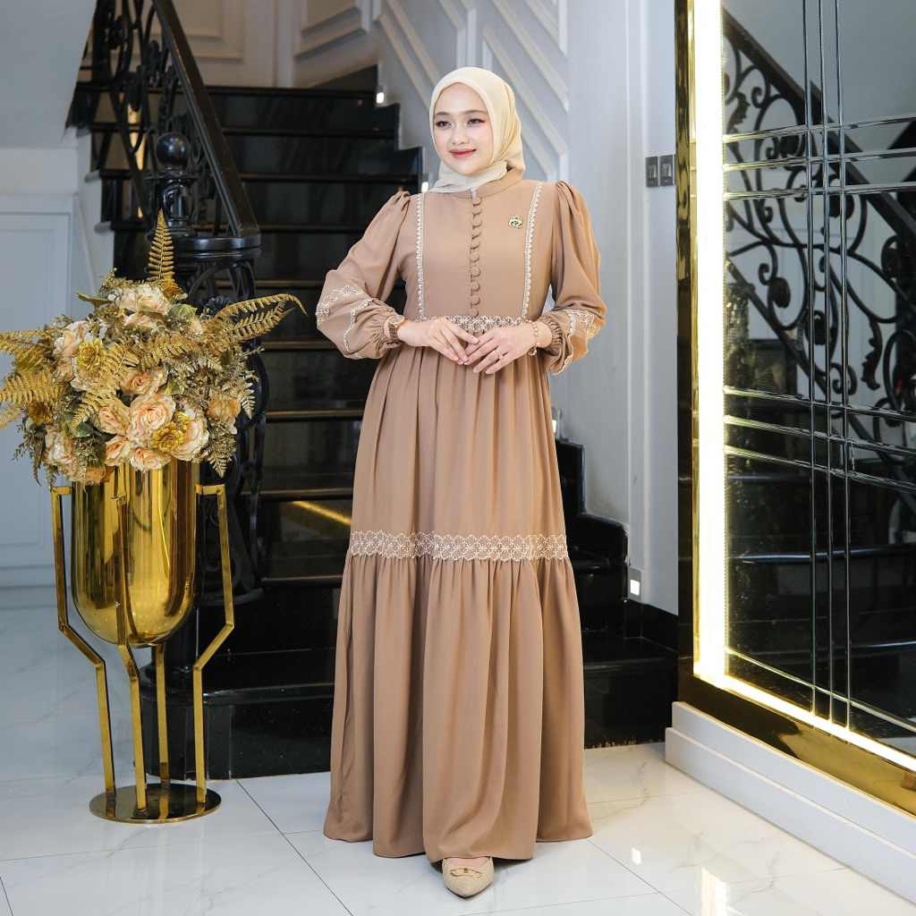 Gwenza - Leticia Dress Renda - Muslim Wanita