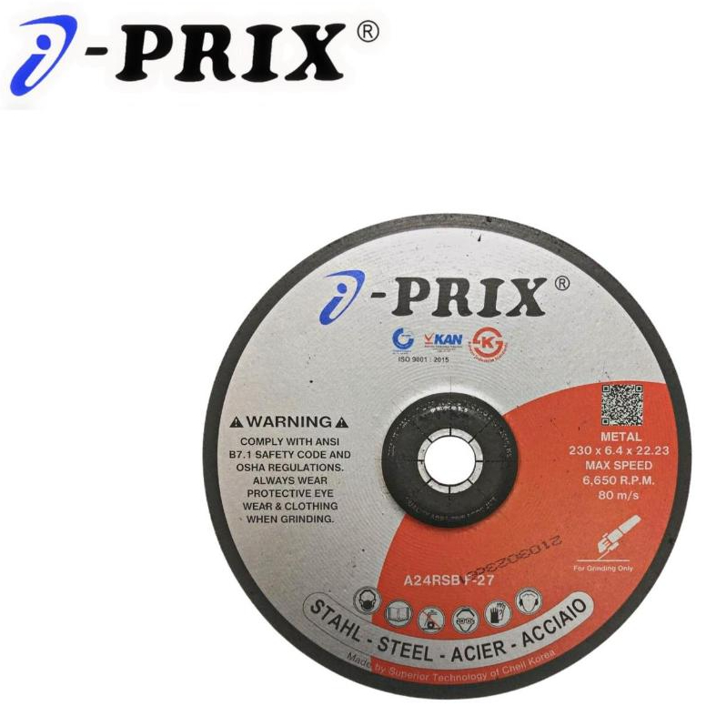 Batu Gerinda Poles 9 Inchi I-PRIX 230 X 6.4 /Grinding Wheel Disc 9" X6.4 mm PRIX Batu Poles 9 inch
