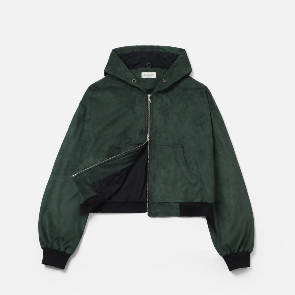 RAV 009 SUEDE JACKET - ROYAL GREEN