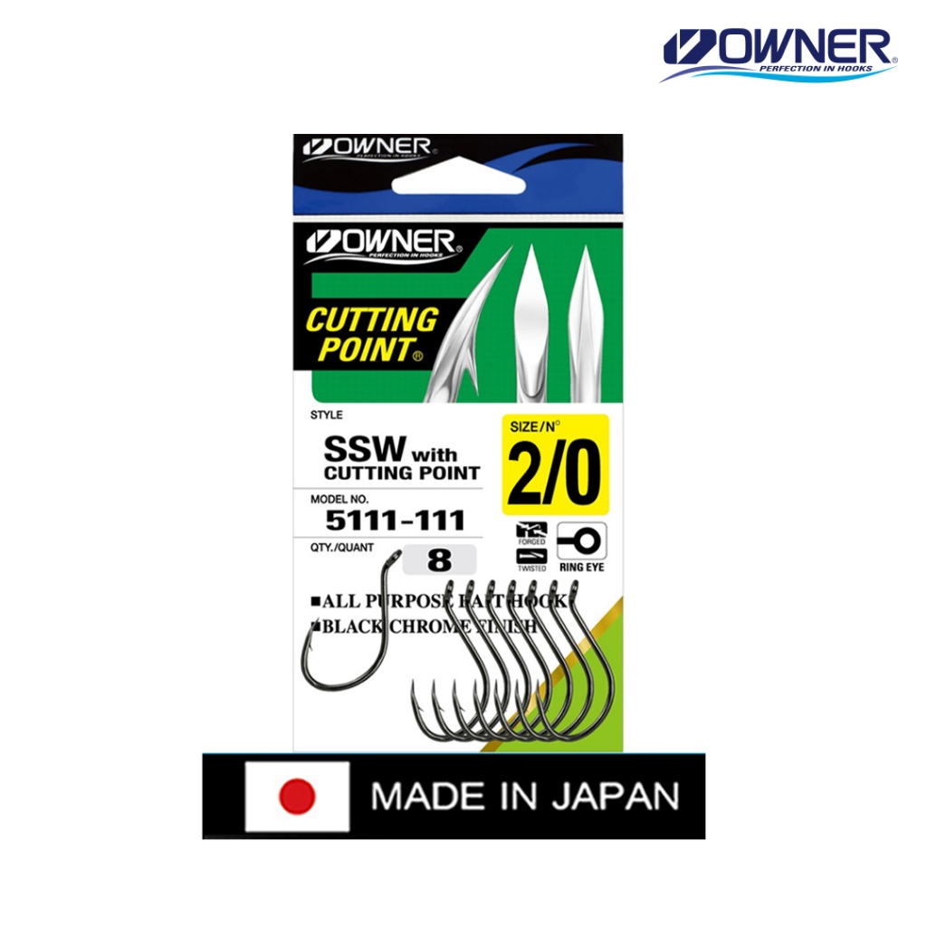 OWNER SSW With Cutting Point 5111 Kail Pancing Laut Super Tajam Anti Karat | Untuk Kakap, GT, Tuna, 