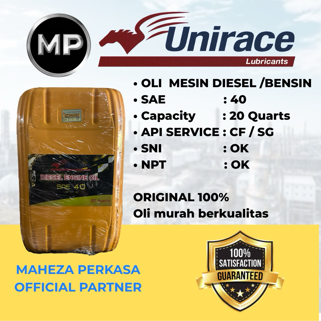 Unirace Diesel Sae 40 / Sae 40 / Oli diesel sae 40