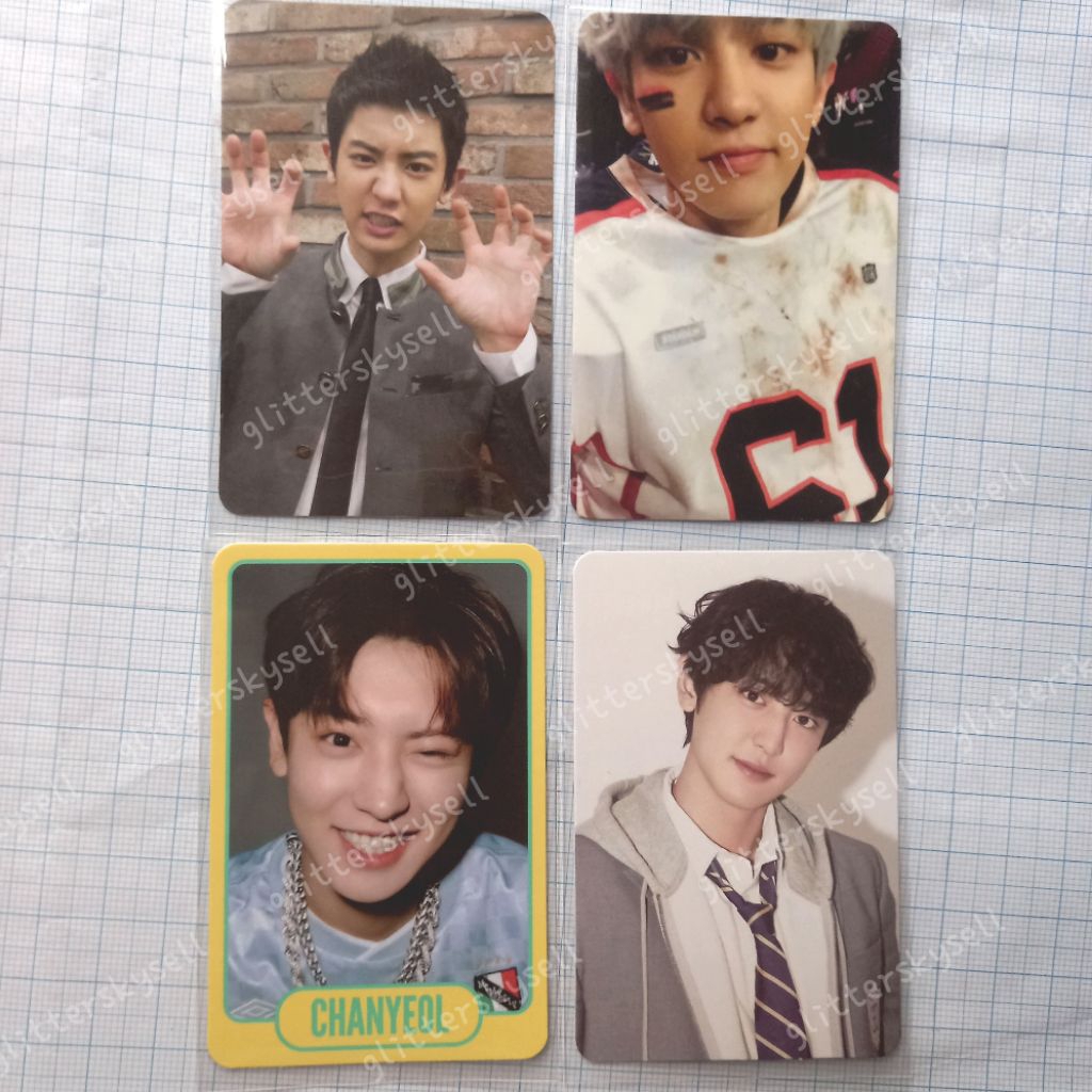 [Rare Item] Chanyeol Growl Love me right LMR KOR special card fanmeeting fortune scratch exo'clock t
