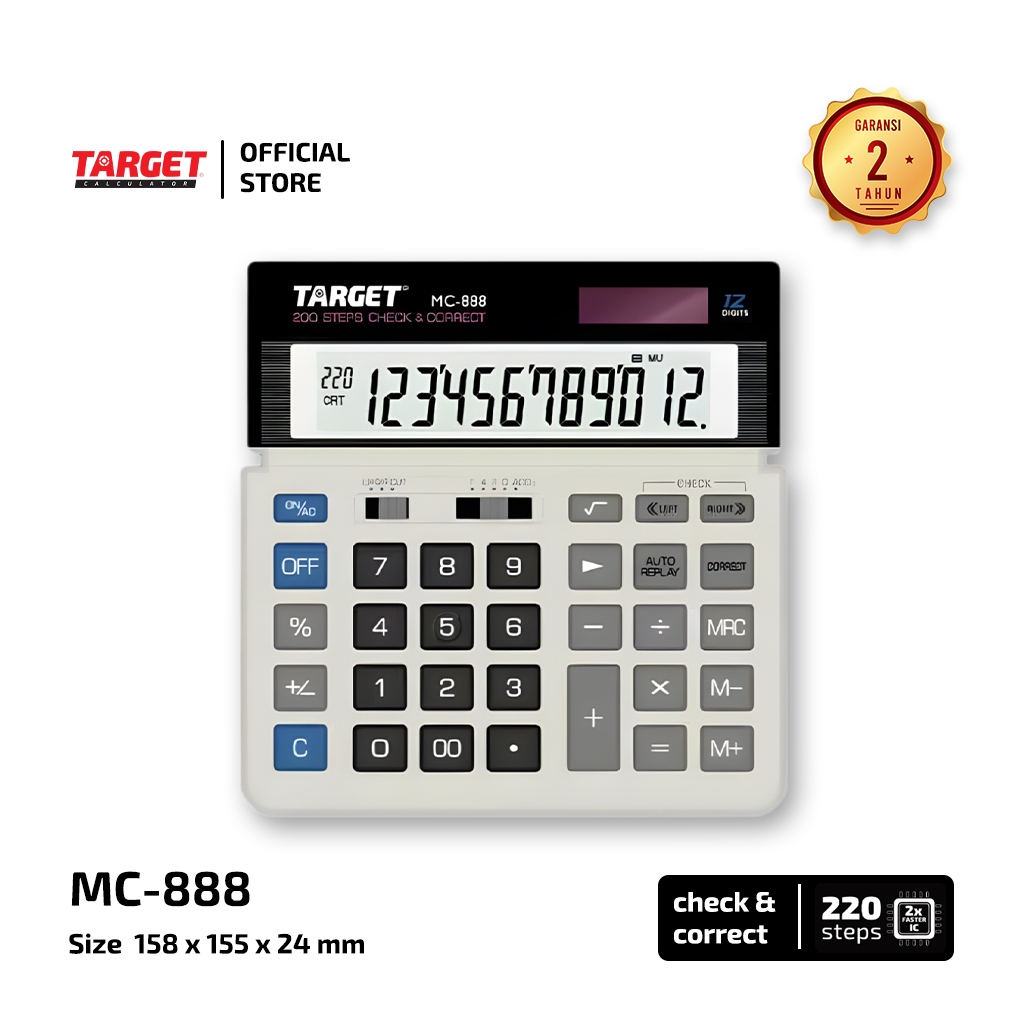 Target MC-888 - Desktop Calculator - 12 digit
