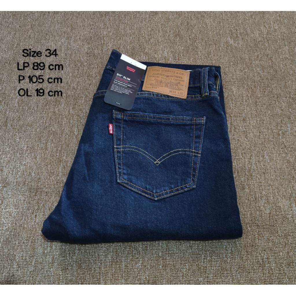 Jeans Pria Lev's 511 Slim Selvedge New Original Fit ( 511-5469 )