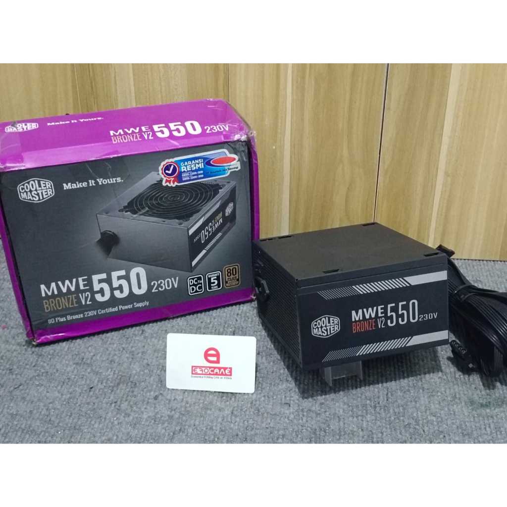 PSU Pure Cooler Master MWE 550 V2 80 PLUS Bronze Non-Modular  --Terima Tukar Tambah (Upgrade/Downgra
