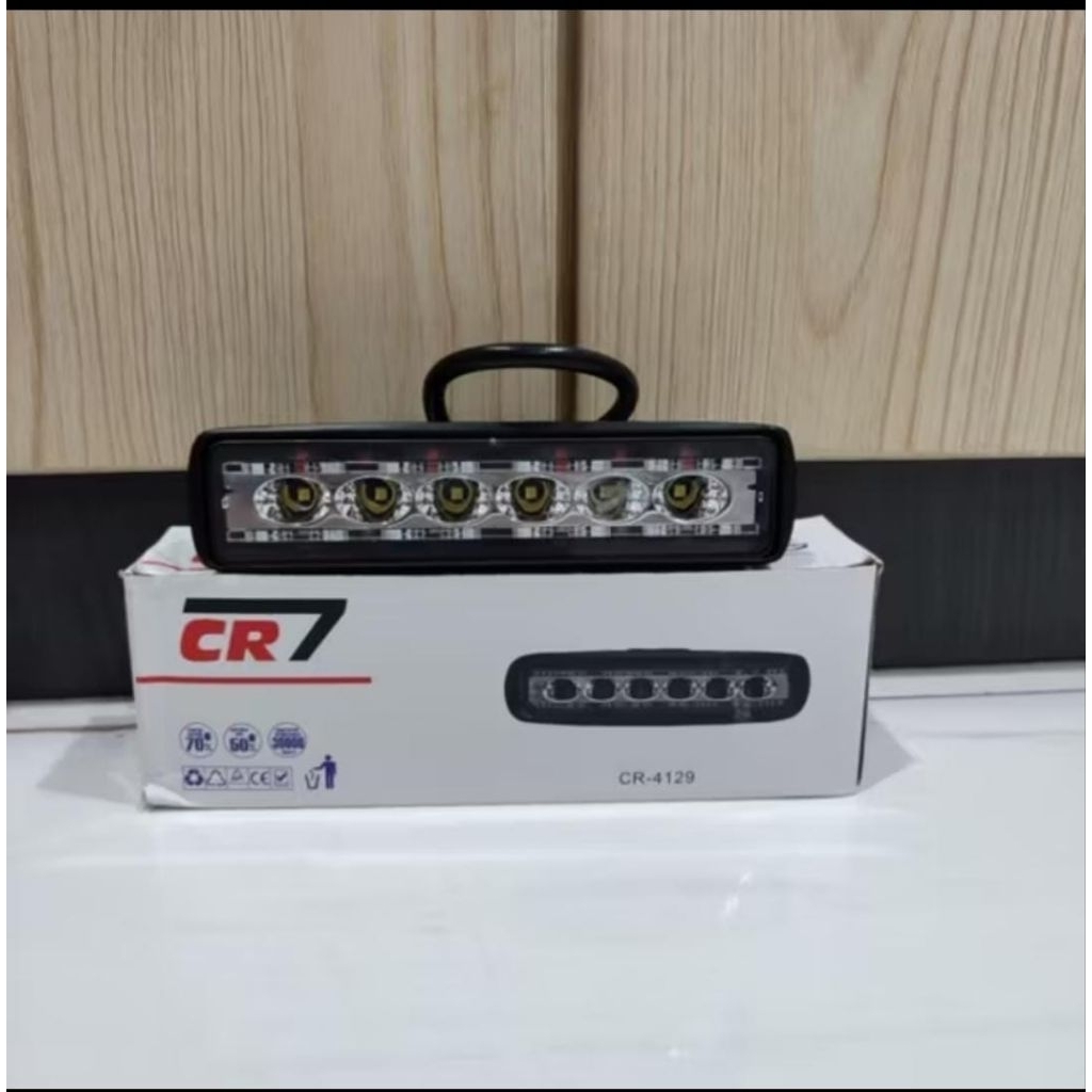 Lampu Tembak Sorot Led 6 Mata Strobo