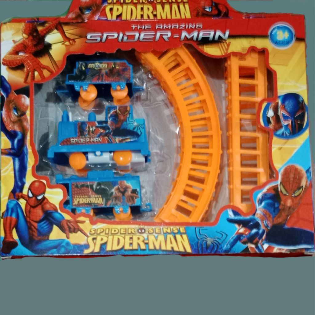 Mainan Kereta Api Rel Spiderman