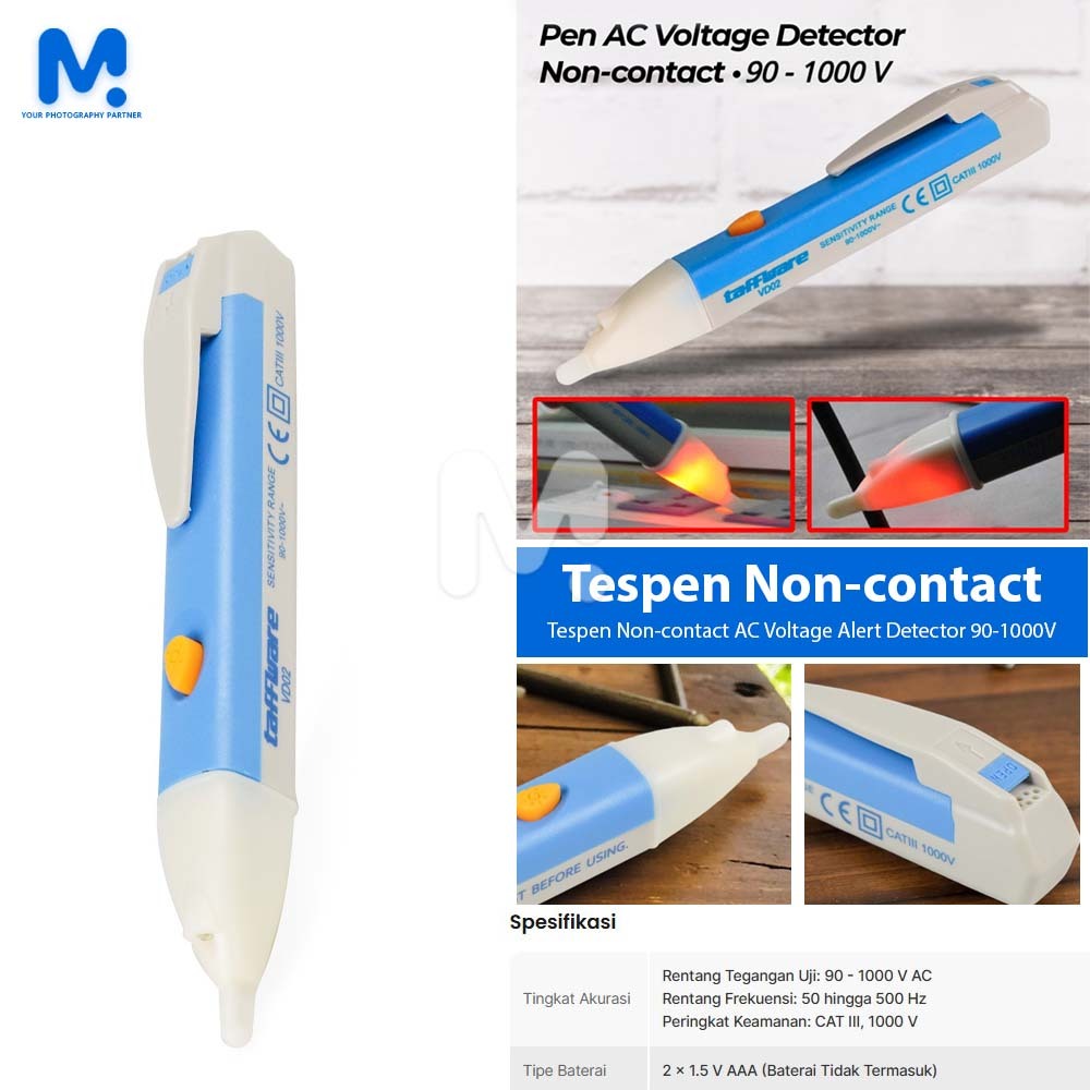 Tespen Non-contact AC Voltage Alert Detector 90-1000V - VD02
