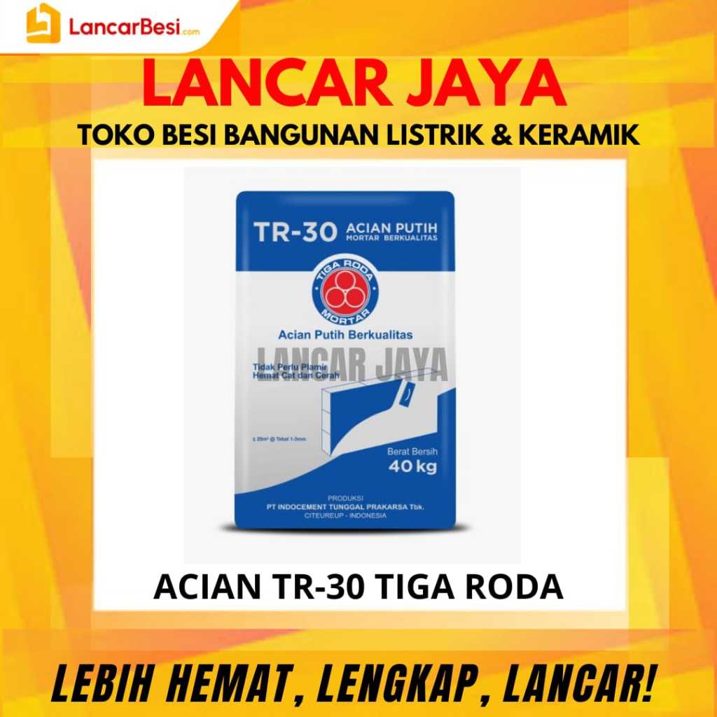 Semen Acian Putih Tiga Roda TR-30 Premium