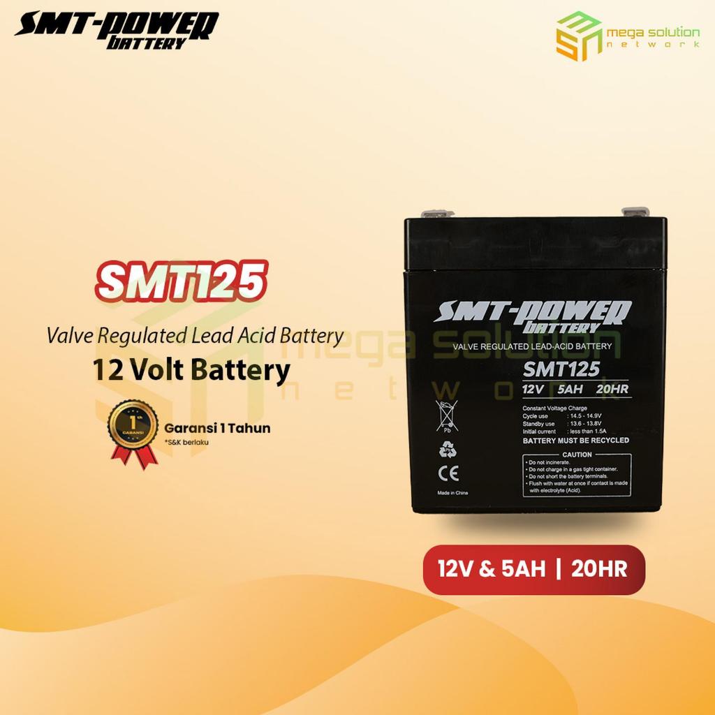 BATTERY UPS SMT POWER 12V 5AH 20HR - AKI KERING VRLA SMT125