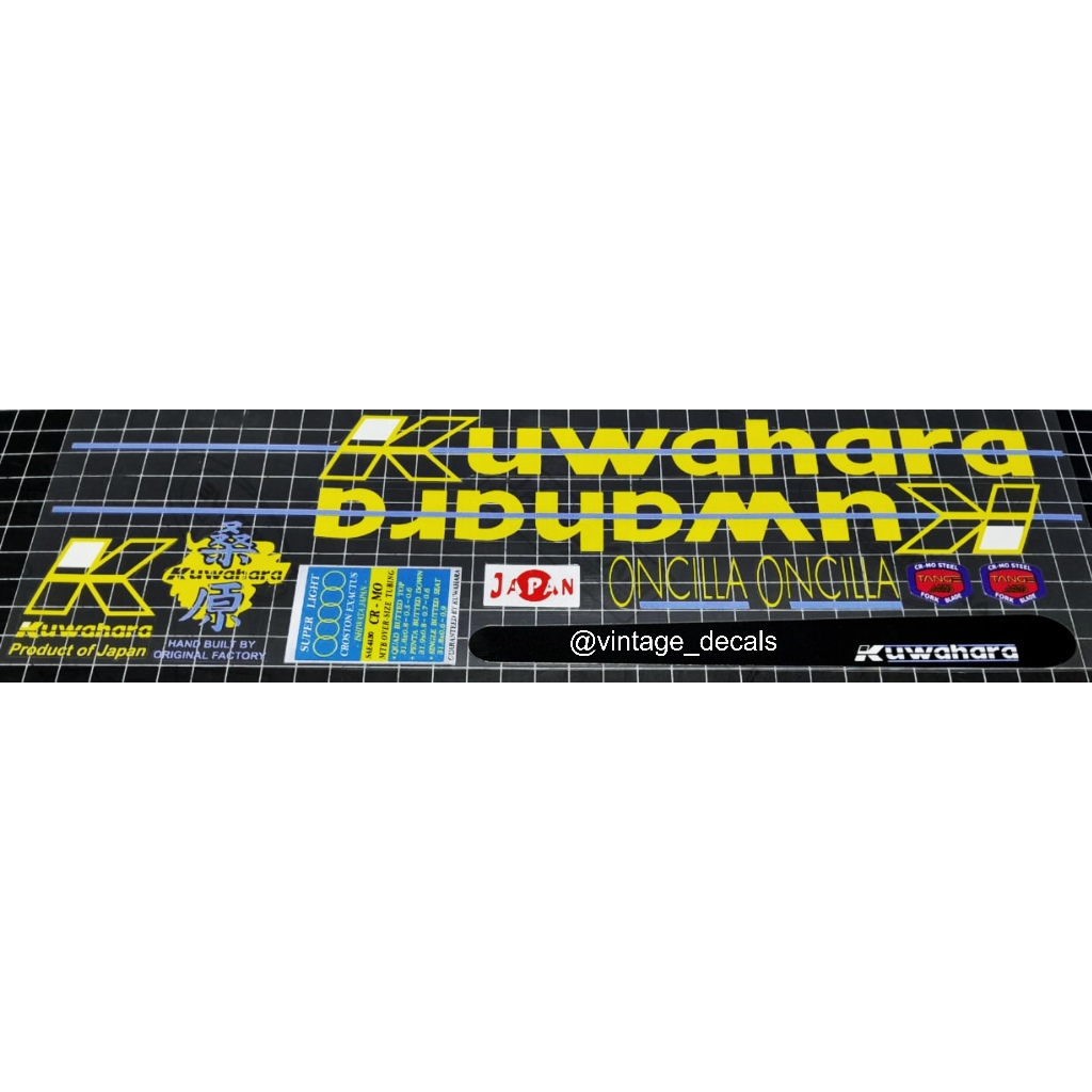 sticker sepeda KUWAHARA ONCILLA
