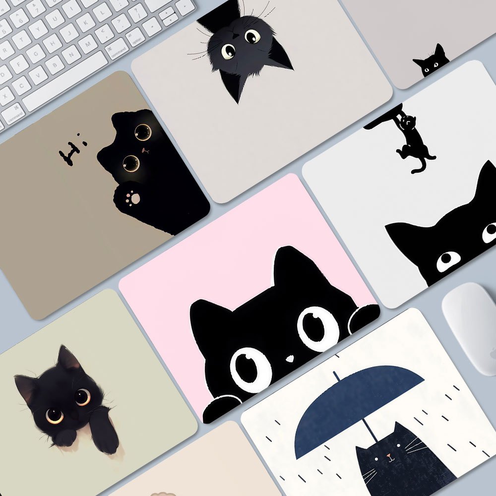 Mousepad 26*21cm Mouse Pad Anti Selip Desk Mat Large MousePad Long Mouse Pad Komputer Single Cat