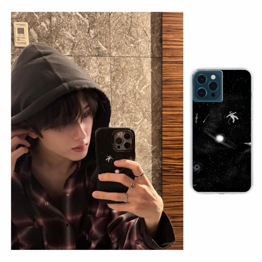 EXO Chanyeol & NCT Dream Jisung space astronaut custom phone case hp