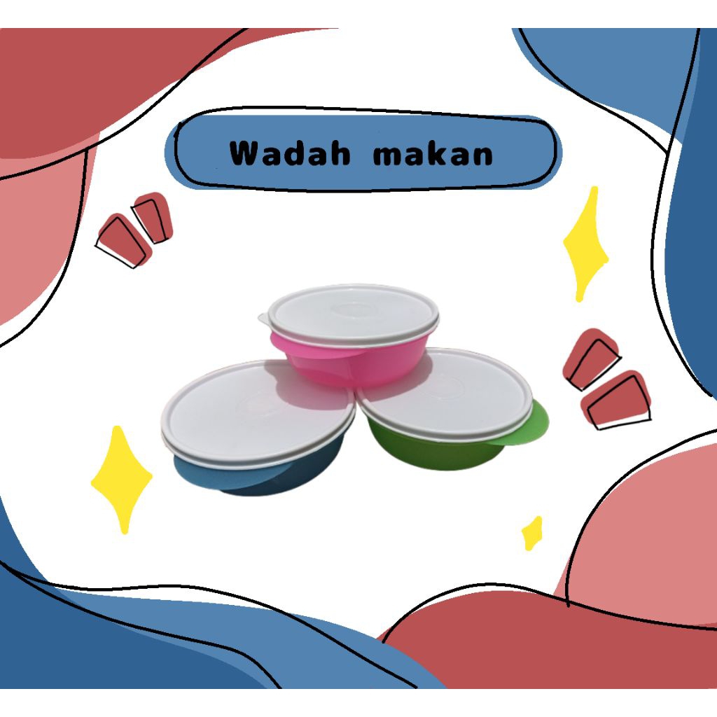 Wadah makan bulat plastik / Bowl plastik
