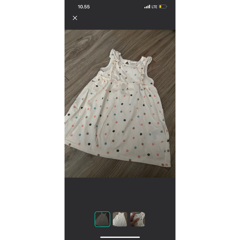 preloved h&m dress bayi perempuan
