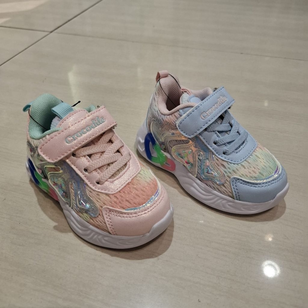 sepatu LED anak perempuan by CROCODILE size 22-28