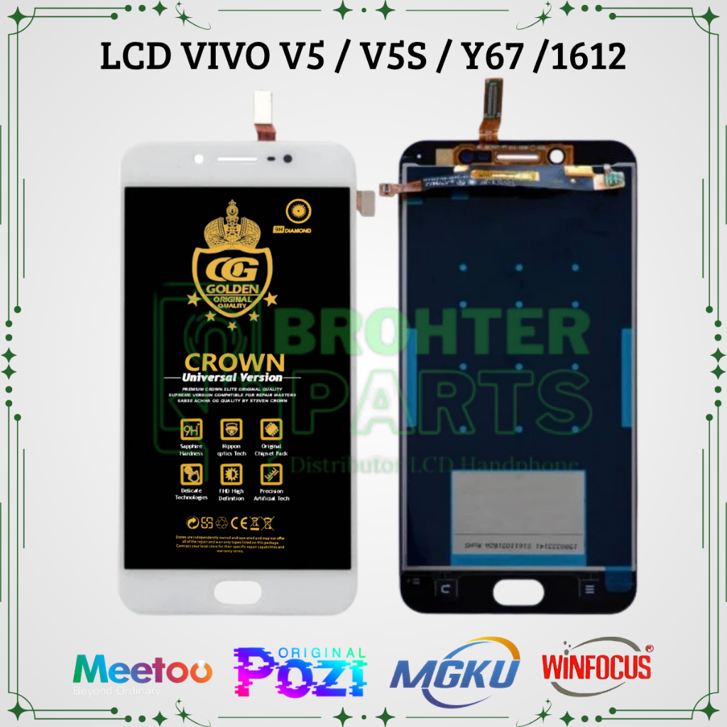 LCD VIVO V5 / V5S / Y67 /1612 FULLSET ORIGINAL – TOUCHSCREEN COMPLETE