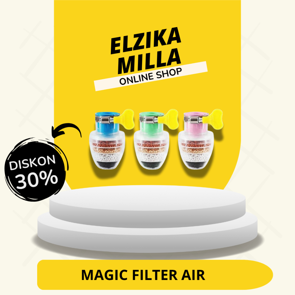 Magic Water Filter Saringan Air Kotor Bakteri Kuman 4 Batu Susun Penyaring Filter Air
