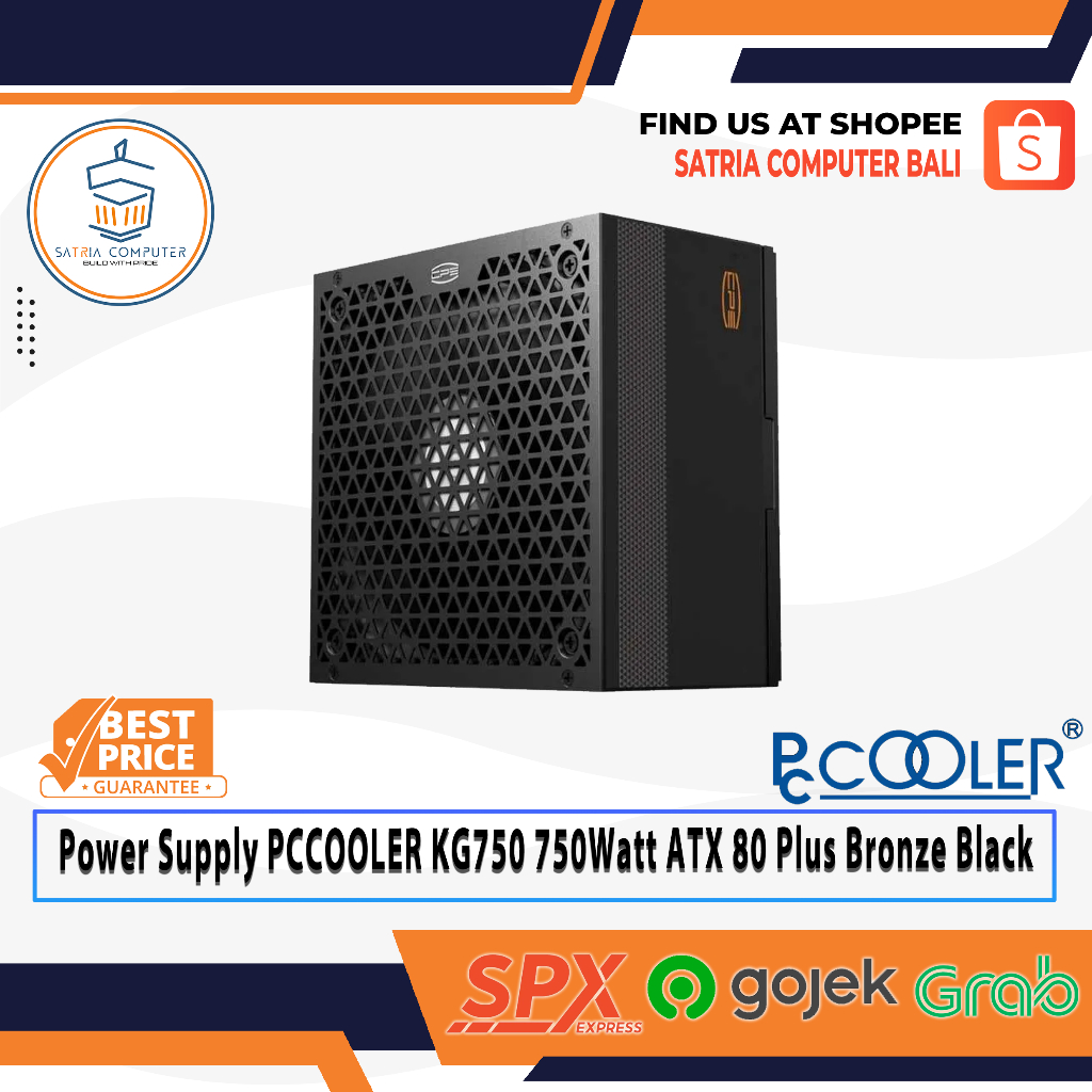 Power Supply PCCOOLER KG750 750Watt ATX 80 Plus Bronze Black