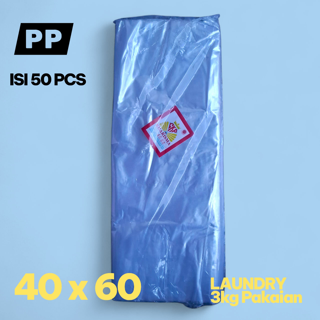PLASTIK PP 40 x 60 x 02 KHARISMA - PLASTIK 02 x 40 x 60 MURAH - PLASTIK LAUNDRY 40 x 60
